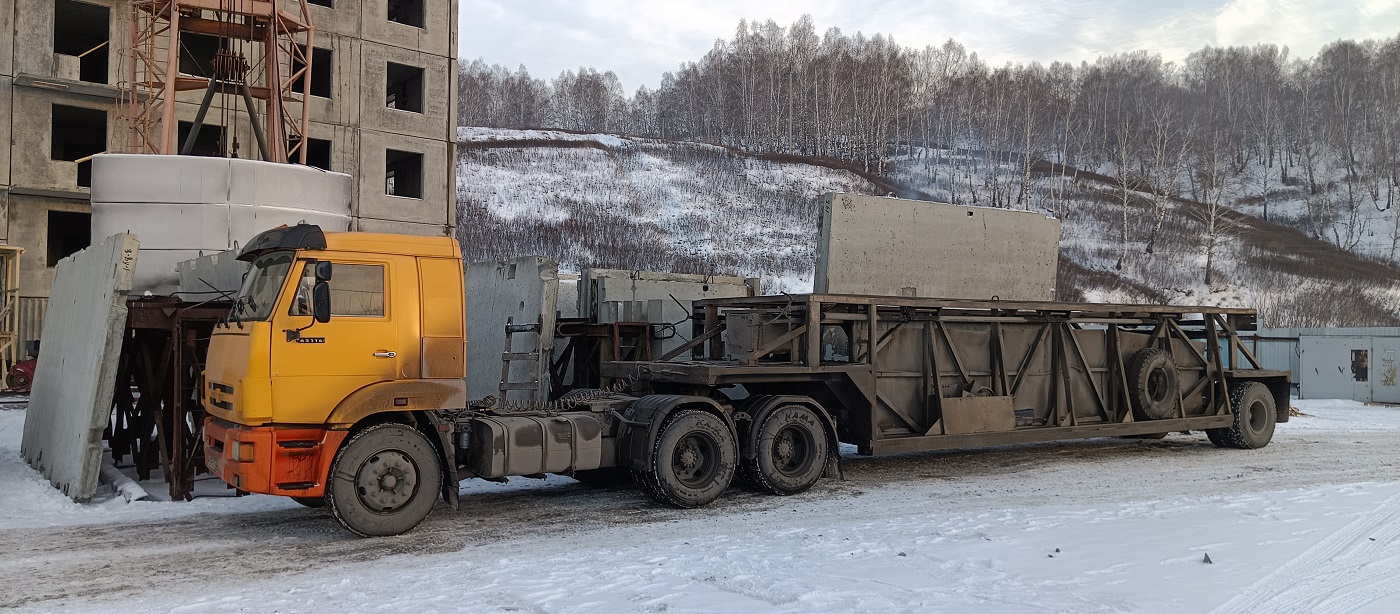 Аренда и услуги панелевозов для перевозки ЖБИ изделий в Ингушетии