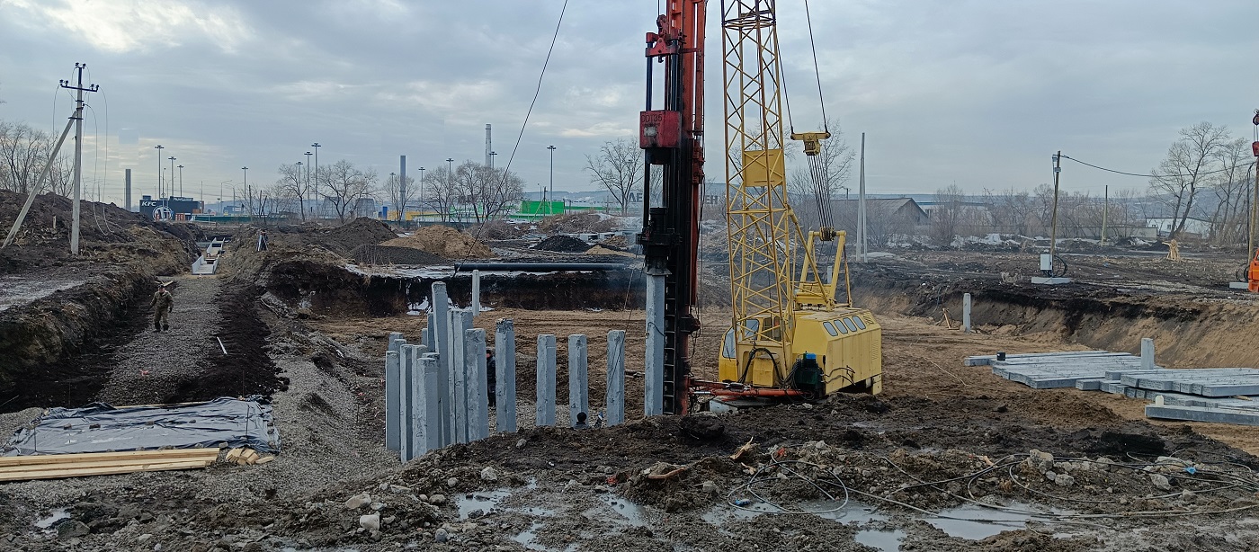 Аренда сваебоя для забивки бетонных свай в Ингушетии
